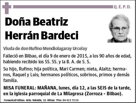 HERRAN BARDECI,BEATRIZ