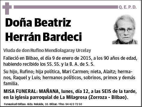 HERRAN BARDECI,BEATRIZ