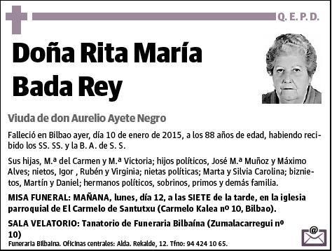 BADA REY,RITA MARIA