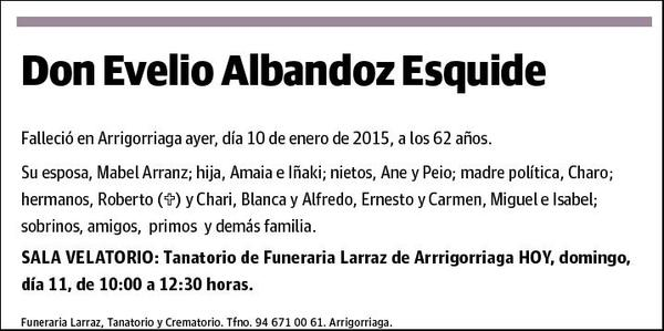 ALBANDOZ ESQUIDE,EVELIO