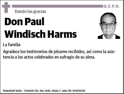 WINDISCH HARMS,PAUL