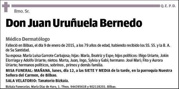 URUÑUELA BERNEDO,JUAN