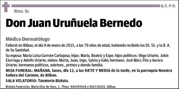 URUÑUELA BERNEDO,JUAN