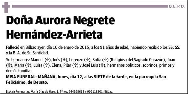 NEGRETE HERNANDEZ-ARRIETA,AURORA