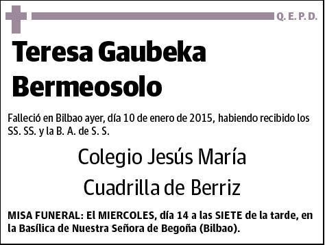 GAUBECA BERMEOSOLO,TERESA