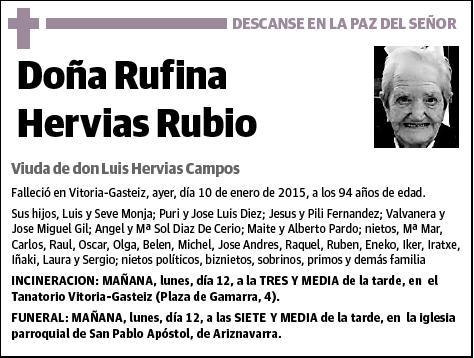 HERVIAS RUBIO,RUFINA