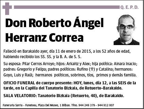 HERRANZ CORREA,ROBERTO ANGEL
