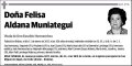 ALDANA MUNIATEGUI,FELISA