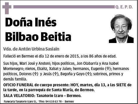 BILBAO BEITIA,INES