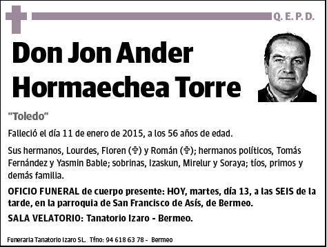 HORMAECHEA TORRE,JON ANDER