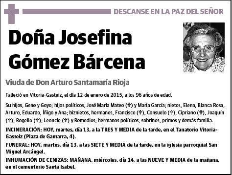 GOMEZ BARCENA,JOSEFINA