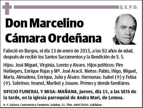 CAMARA ORDEÑANA,MARCELINO