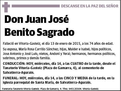 BENITO SAGREDO,JUAN JOSE