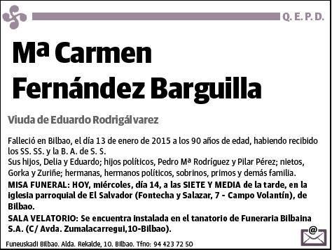 FERNANDEZ BARGUILLA,Mª CARMEN