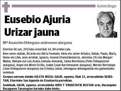 AJURIA URIZAR,EUSEBIO