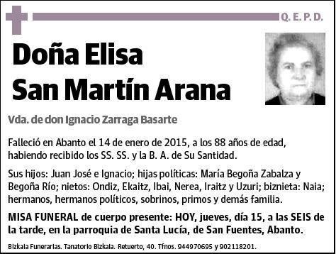 SAN MARTIN ARANA,ELISA