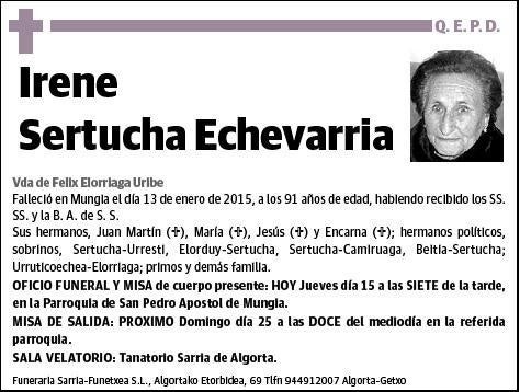 SERTUCHA ECHEVARRIA,IRENE