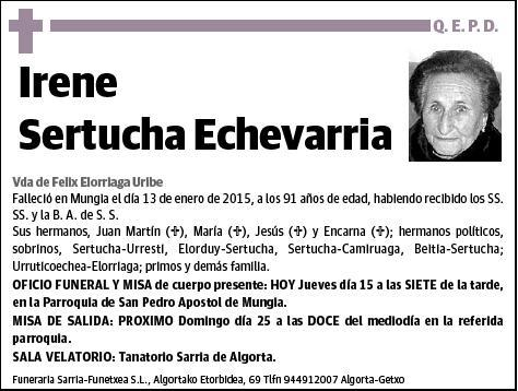 SERTUCHA ECHEVARRIA,IRENE