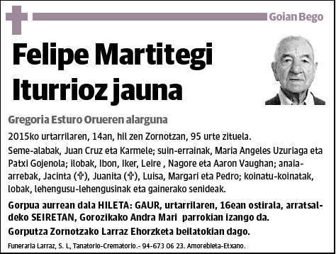 MARTITEGI ITURRIOZ,FELIPE