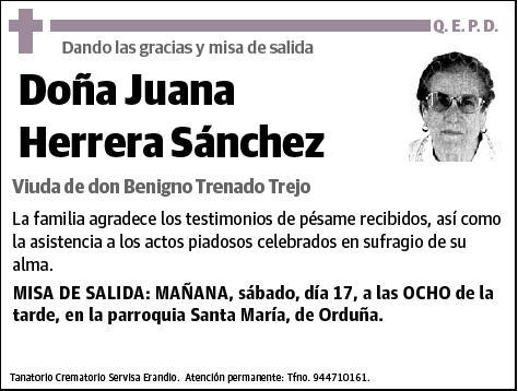 HERRERA SANCHEZ,JUANA