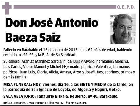 BAEZA SAIZ,JOSE ANTONIO