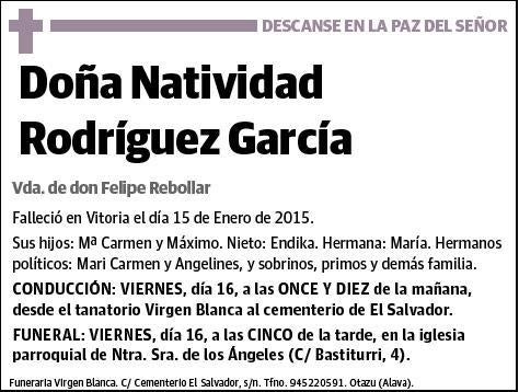 RODRIGUEZ GARCIA,NATIVIDAD