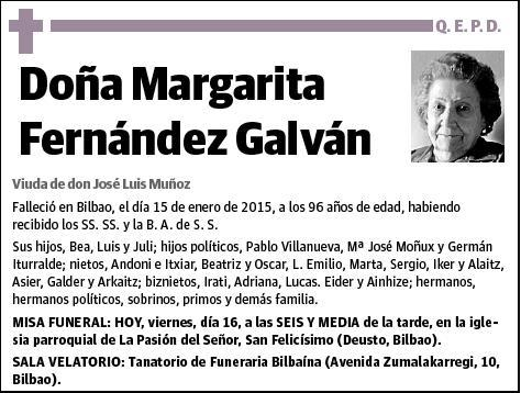 FERNANDEZ GALVAN,MARGARITA