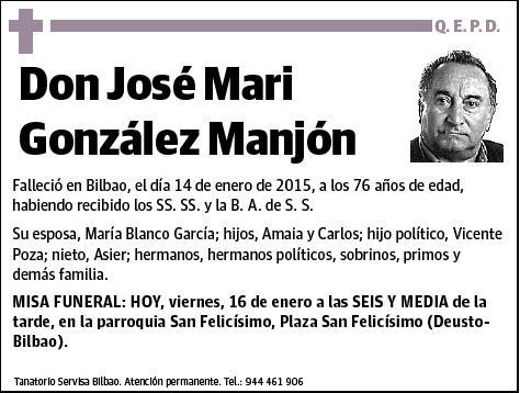 GONZALEZ MANJON,JOSE MARI