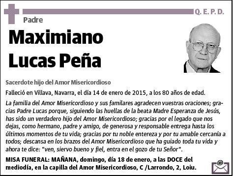 LUCAS PEÑA,MAXIMIANO