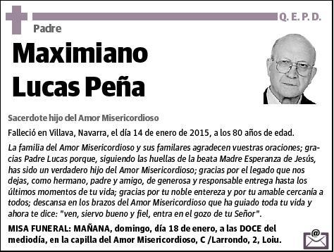 LUCAS PEÑA,MAXIMIANO