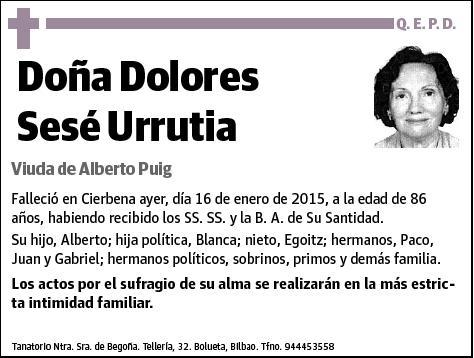 SESE URRUTIA,DOLORES