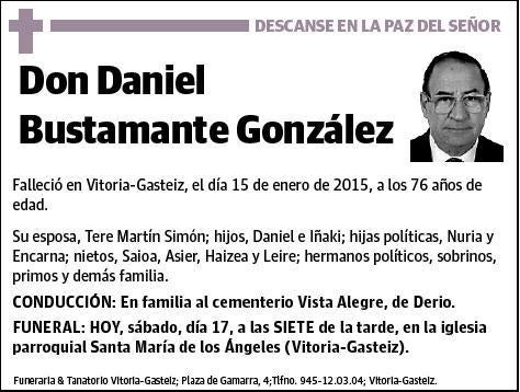 BUSTAMANTE GONZALEZ,DANIEL