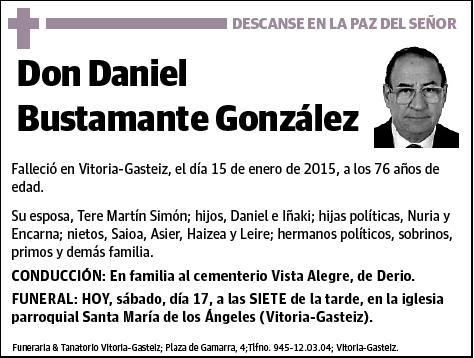 BUSTAMANTE GONZALEZ,DANIEL