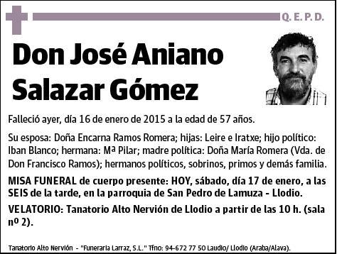 SALAZAR GOMEZ,JOSE ANIANO