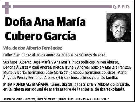 CUBERO GARCIA,ANA MARIA