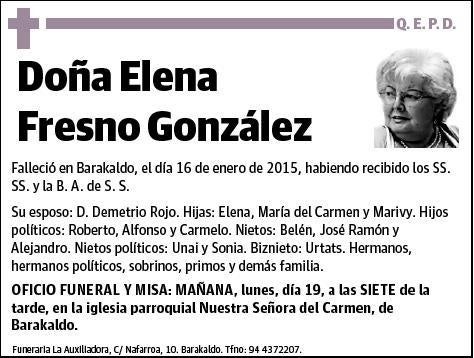 FRESNO GONZALEZ,ELENA