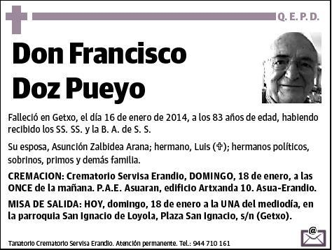 DOZ PUEYO,FRANCISCO