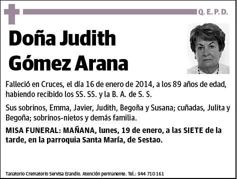 GOMEZ ARANA,JUDITH