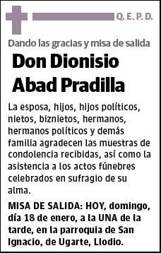 ABAD PRADILLA,DIONISIO