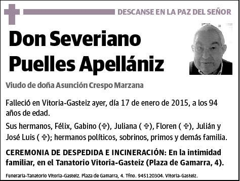 PUELLES APELLANIZ,SEVERIANO