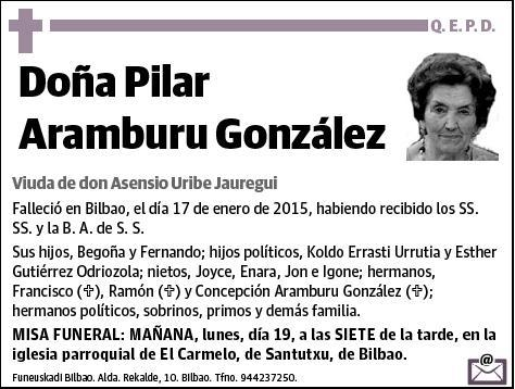 ARAMBURU GONZALEZ,PILAR