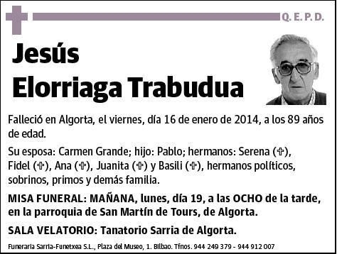 ELORRIAGA TRABUDUA,JESUS