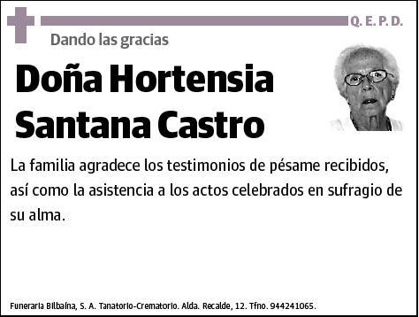 SANTANA CASTRO,HORTENSIA