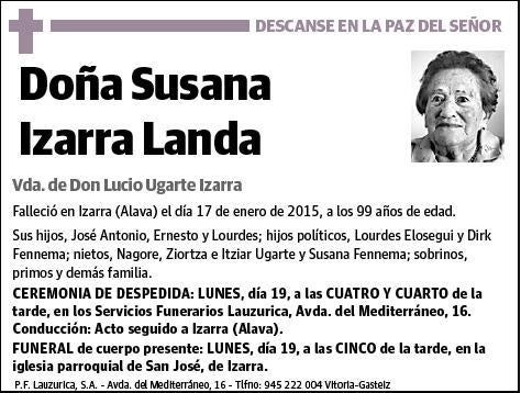 IZARRA LANDA,SUSANA