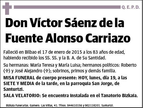 SAENZ DE LA FUENTE ALONSO CARRIAZO,VICTOR