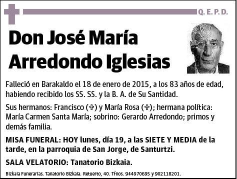 ARREDONDO IGLESIAS,JOSE MARIA