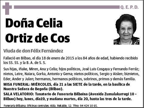 ORTIZ DE COS,CELIA