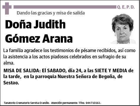 GOMEZ ARANA,JUDITH