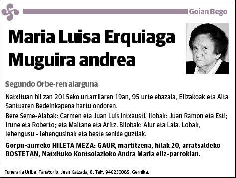 ERQUIAGA MUGUIRA,MARIA LUISA