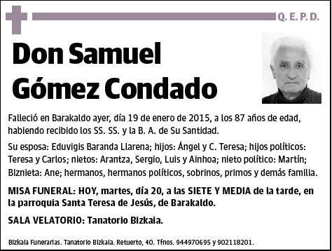 GOMEZ CONDADO,SAMUEL